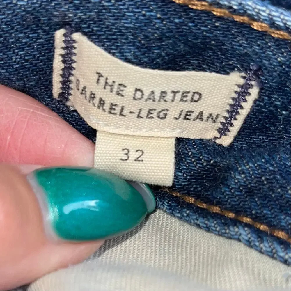 Madewell Medium Wash High-Rise Cropped Wide-Leg Jeans - Picture 10 of 11